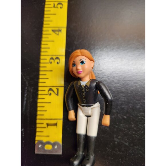 Equestrian-Themed Mini Figure Toy With Black Jacket & White Pants - Picture 5 of 5